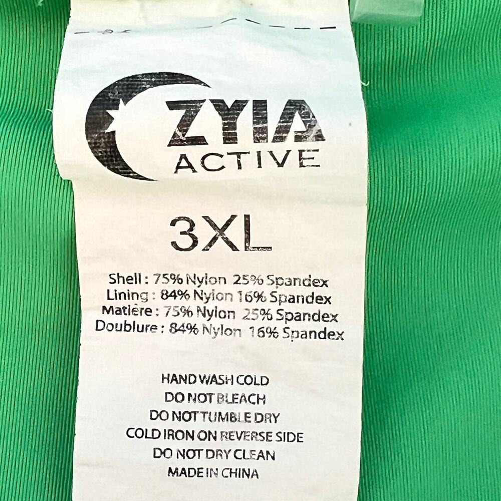 Zyia Active Womens Skort Size 3XL Bright Green Asymmetric Pickleball Golf - Picture 6 of 6